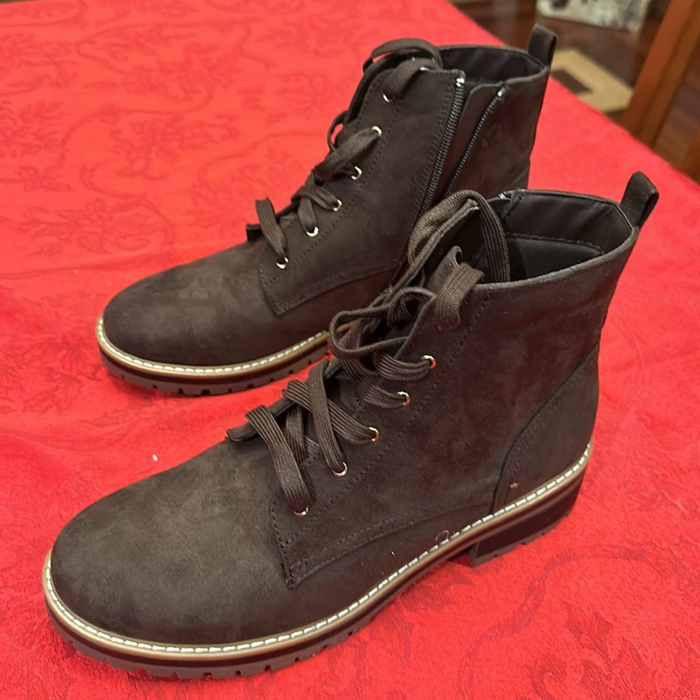 Kensie kasha brown ladies side zipper boot color, brown size 10 & 6 NIB - Picture 3 of 12
